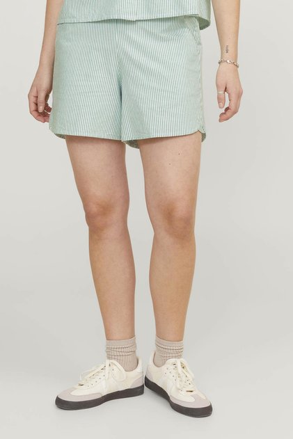 Jxsıva Oxford Shorts Wvn Green Women's Shorts