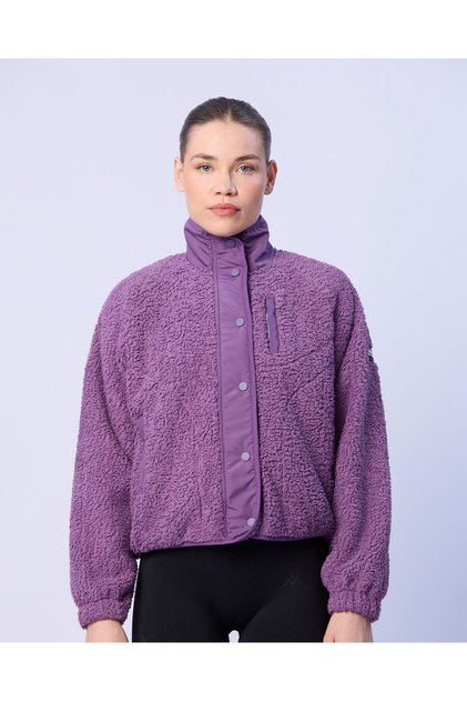 Authentic Crete Kadın Mor Regular Sherpa Mont