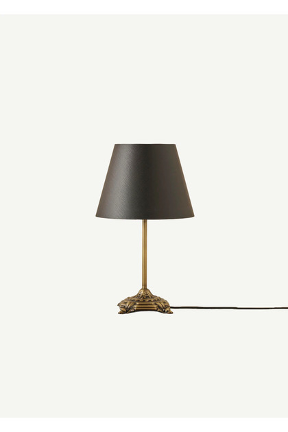 Marmo Antik Abajur Siyah (Konik Başlık) (25x17x38 cm)