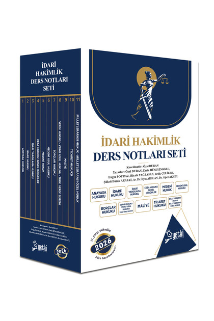 Yetki Yayıncılık Yetki 2025 İdari Hakimlik Ders Notları Seti Yetki