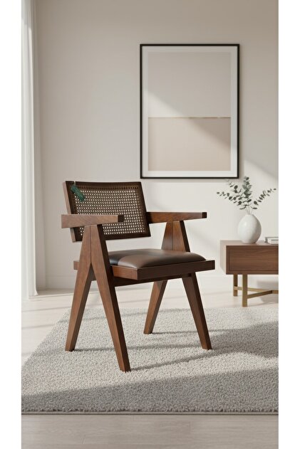 【中古】 Hymnes De Tahiti KleinHaus Furniture Sofia - Hazeranlı Ahşap Sandalye - Yemek