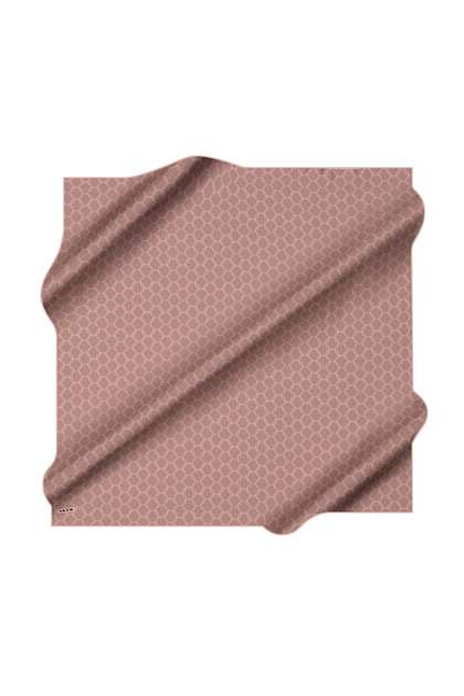 Dark Pink 90X90 Silk Crepe Satin Scarf