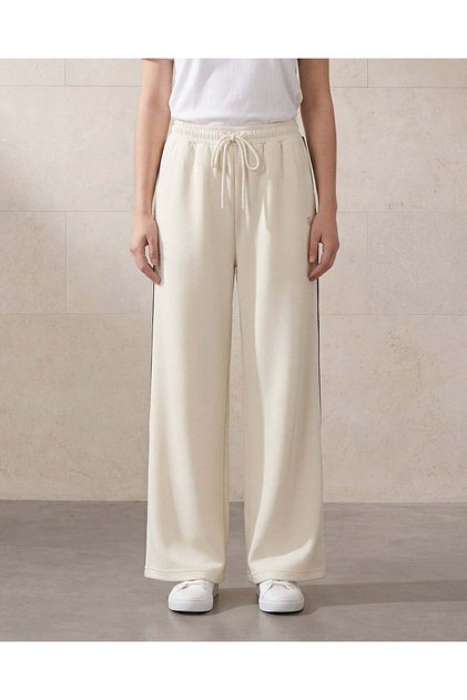 Women Ivory Wide Leg Active Pants