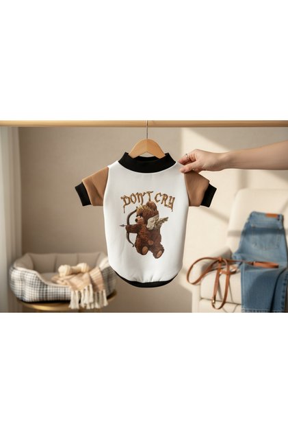 Cat Dog Teddy Bear Printed Sweatshirt
