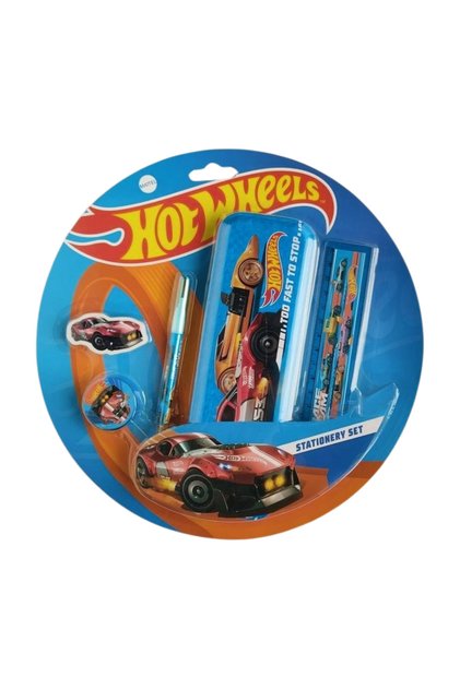 Hotwheels stationery set hw-3765 5-piece metal pen