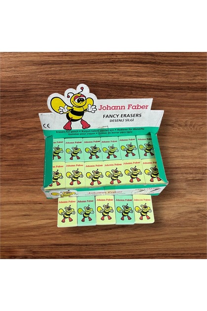 Johann Faber Desenli Silgi – Arı Maya Figürlü Vintage Fancy Erasers (2 Adet Lot Halinde)