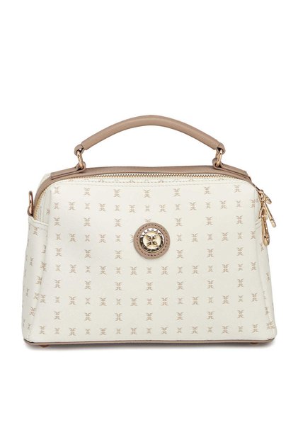 Beige Print Women's Handbag - S26Y1Pr09182-U4A