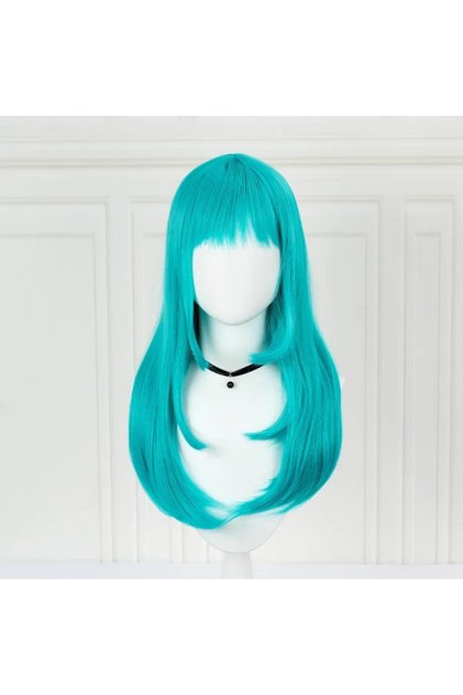 One Size wig only Anime Bulma/Buruma Cosplay Wig Green Curly Synthetic Halloween Costume Party Wigs