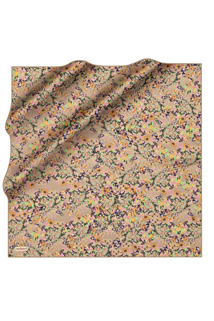 Green 90X90 Silk Twill Scarf