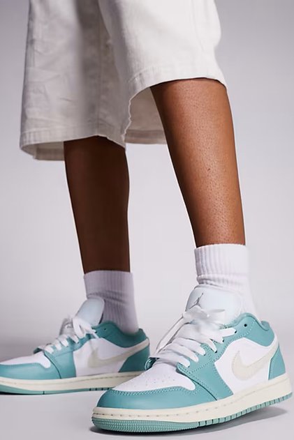Air Force 1 AF1 07 Leather Womens Sneaker Hakiki Deri Kadın Günlük Spor Ayakkabı Yeşil Krem