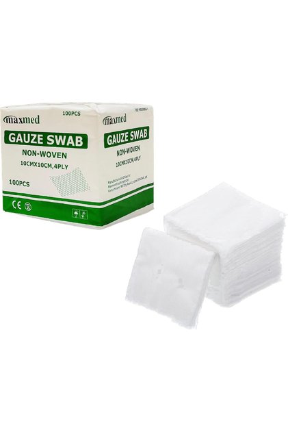 Non-Woven Gauze 10Cm X | Non Sterile| Highly Absorbent Non- Woven Wipes Makeup Remover Pads 4X4 Inch