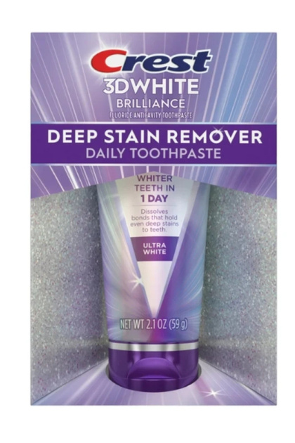 3D White Brıllıance Deep Staın Remover Daıly Tootpaste Ultra White Diş Macunu 59 gr