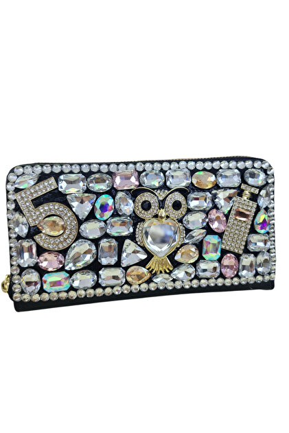 Crystal Stone Figure Model Handbag (Wallet)