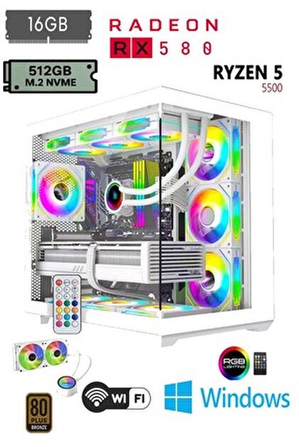Pcbox AMD RYZEN5 5600 / RTX 4060 / 16GB DDR4 / KİNGSTON 500 GB