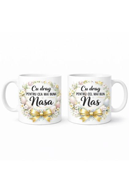 Set 2 Cani Cadou Paste pentru Nasa si Nas – Mesaje Emotionale, TIPO-ART
