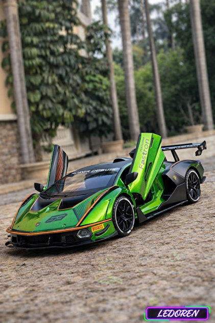 L'eDoren Yeşil Renkli Lamborghini Essenza SCV12 1/24 Diecast