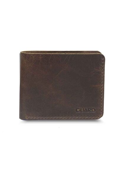 Antique Brown Handmade Genuine Leather Men's Wallet // Grd260225Wt1560