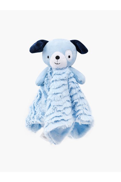 Security Toy Sherpa Blanket- Bear, Blue, 0-1 Year, 33 x 33 cm
