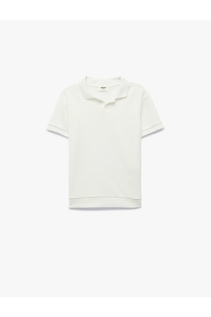 Cotton Short Sleeve Polo Collar T-Shirt