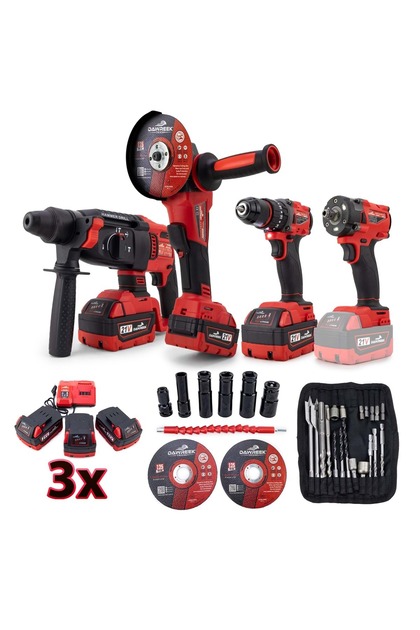 Dawreek Dörtlü Set MW350R (10mm Ç.Mandren+S.Sıkma+Ş.Spral+Ş.Hilti