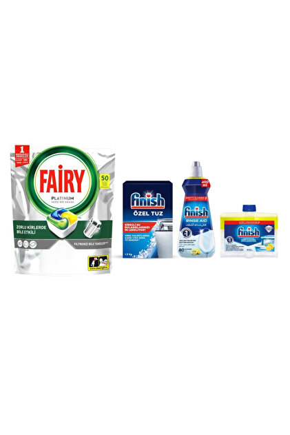 Fairy Platinum Dishwasher Set, 50 Capsules