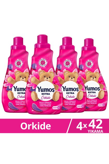 Extra Konsantre Çamaşır Yumuşatıcı Orkide 1008 ml x4