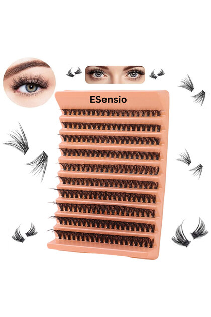 Gene False Refill Lash Express 200S – 200 Smocuri D–Curl 40D (8–16mm), Nurcă sintetică, Cutie de rezerve