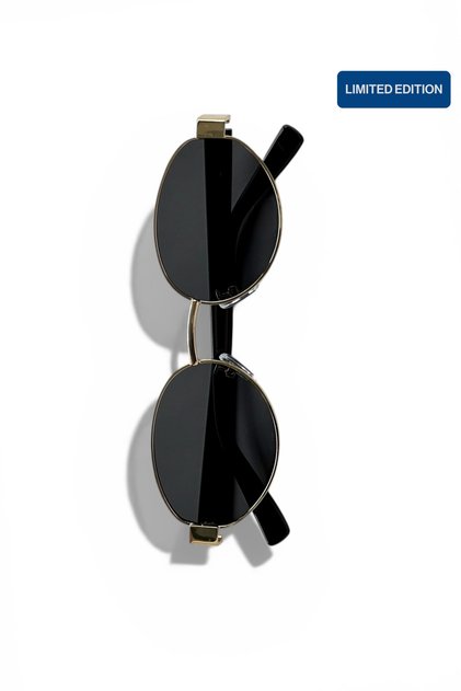 Select Frame Mireva Metal Oval Women's Sunglasses | Gold Frame Uv400 Protected