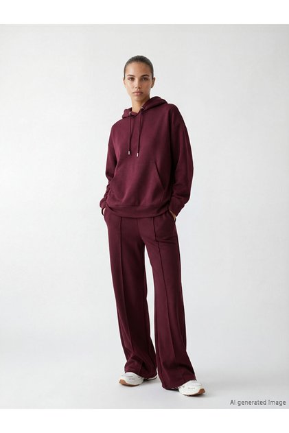 Koor Sport Plum Elastic Waist Soft Touch Women's Sweatpants