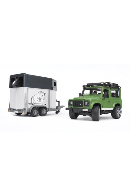 Seria profesională Kraj Rover Defender cu remorcă pentru cai (02592)