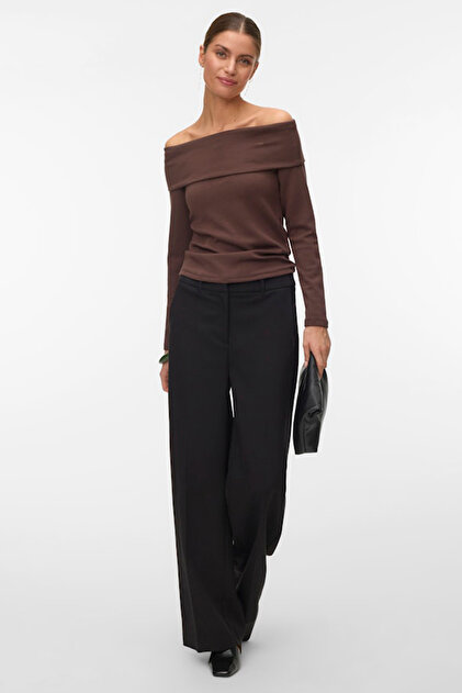 Vmmille Ls Off Shoulder Top Jrs Exp Sb3