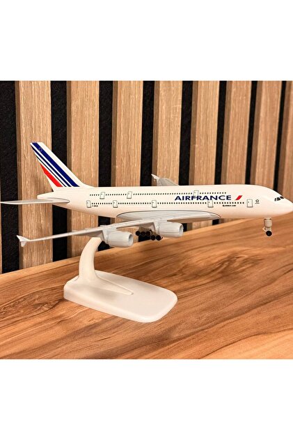 Air France F-HPJH Metal Maket Uçak – 24 cm Koleksiyonluk Model Uçak | Ofis Dekorasyonu & Hareketli