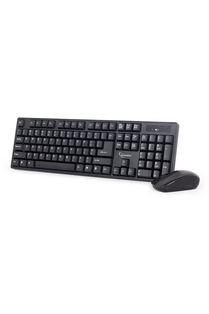 Wireless desktop,Tastatura+Mouse, Negru, USB, Fara fir, Mouse: 3 butoane, rezoluție 1000 dp