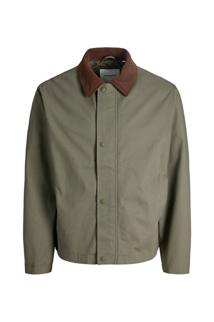 Jack & Jones Yeşil Erkek Mont 12288889 JJEGRAHAM WORKER JACKET SN