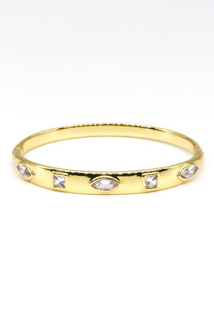 Zircon Stone Handcuff Bracelet