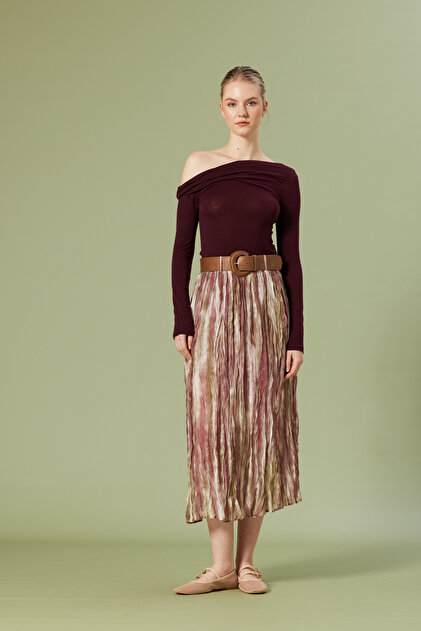 Ultralight Fabric Asymmetric Collar Top