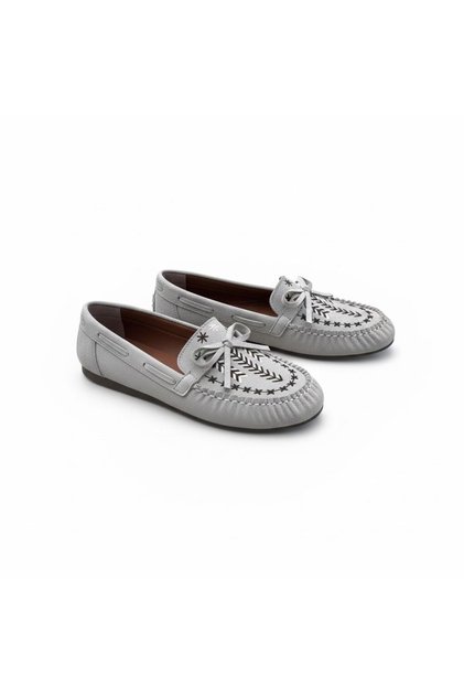 Embroidered Suede Women's Loafer