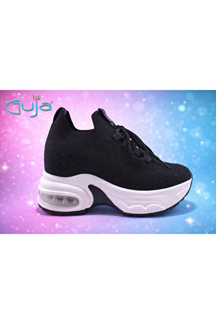 26Y300-8 Hidden Padded Sole Stone-Trimmed Knitwear Shoes