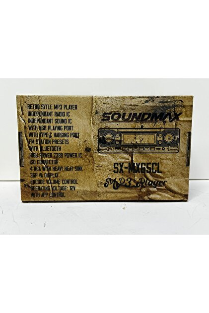 Soundmax SX-MX65CL RETRO OTO TEYP BLUETOOTH USB AUX KUMANDA ÇİFT
