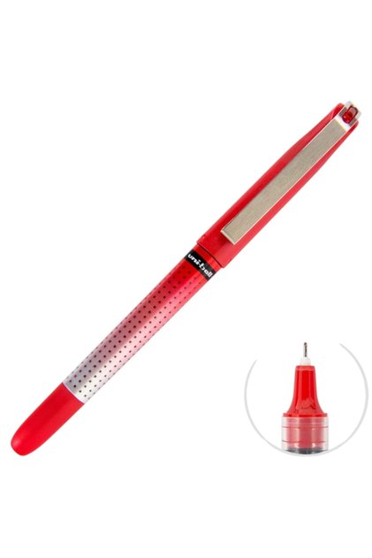 قلم ذو رأس إبرة (أحمر) من UNIBALL EYE NEEDLE (0.5)