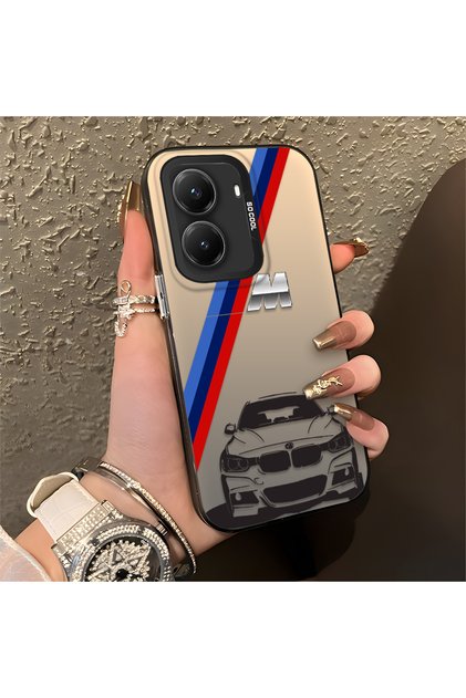 Poco X7 Pro Compatible Silicone Edge Hard Back Anti Fall Bmw Patterned Phone Case