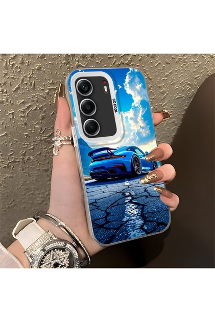 Tecno Camon 40 Pro 5g Compatible Sports Car Silicone Edge Hard Back Anti Fall Phone Case