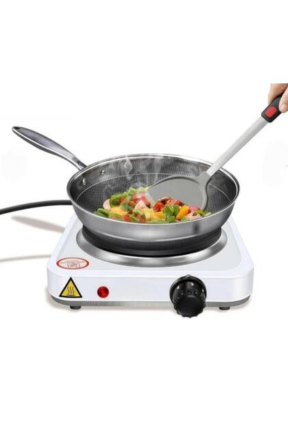 Single Burner Electric Hot Plate: Portable Countertop Stove with Adjustable Temperature Contr