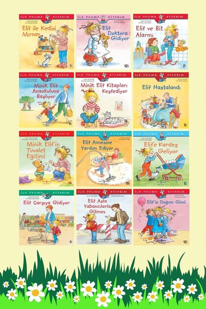 Ilk Okuma Kitabım - Elif Serisi 12-Book Children's Book Series