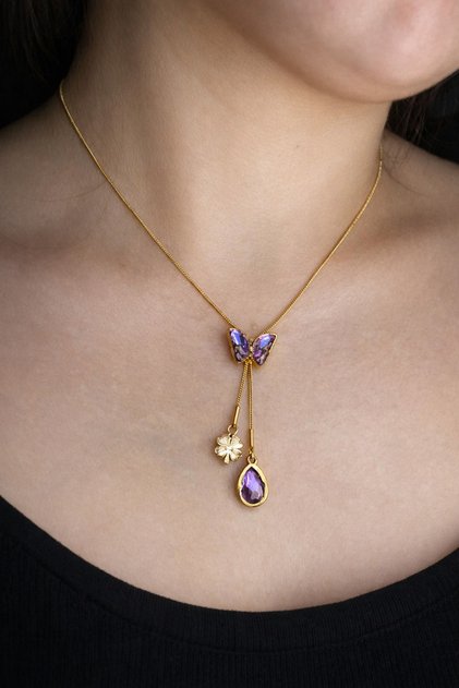 Butterfly Dangle Necklace