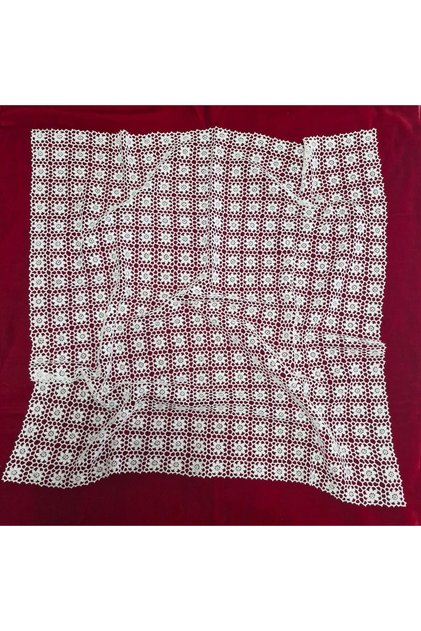 Coffee Table + Set of Lace Covers, 100% Handmade, Dowry Box