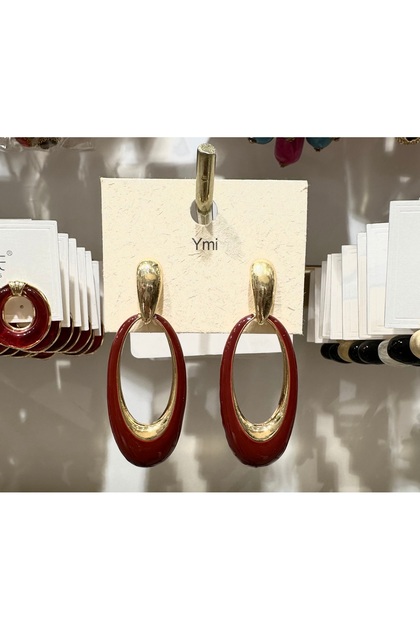 Stainless Steel Zra Model Vip Oval Hoop Earrings