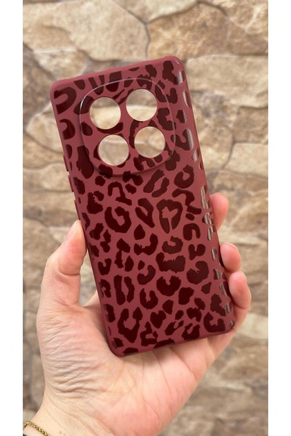 Redmi Note 14 Pro 5g Compatible Leopard Patterned Silicone Shock-Absorbing Classic Protective Rubber Case