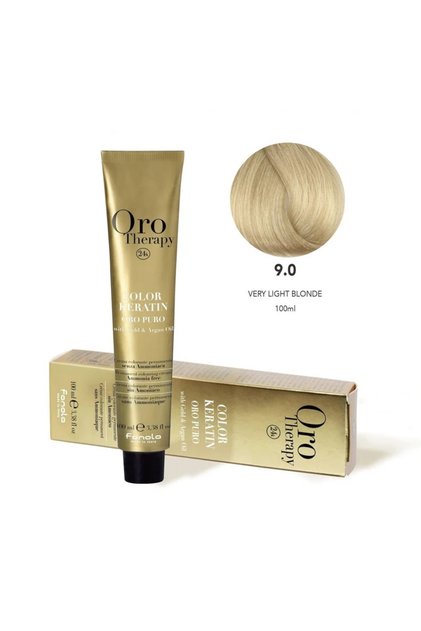 Oro Puro Hair Coloring Cream 9.0 Very Light Blonde 100ml