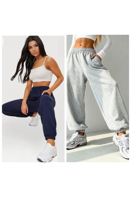 2 Li Elasticated Hem Women's Sweatpants (Regenerated Fabric)